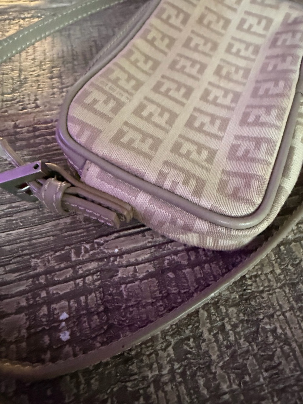 Fendi Monogram Crossbody mini Bag in Light Beige and Ivory - Picture 4 of 14